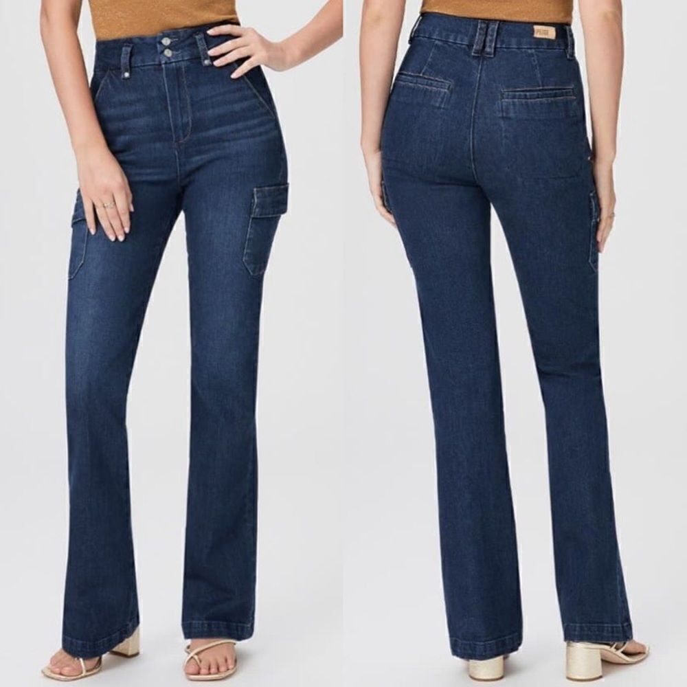 Paige NWT Dion Cargo Pocket Jeans in Gracie Lou Size 26